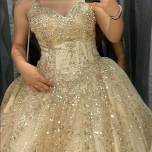 Gold sweet 16 dress